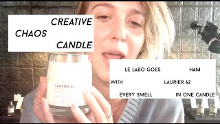 Creative Chaos The Candle Laurier 62 by Le Labo [upl. by Reniti]