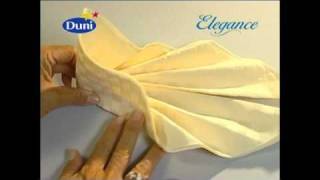 Napkin folding from Duni  Asia [upl. by Emylee]