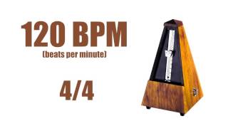 120 BPM Metronome 44 – Best Online Metronome 120 Beats Per Minute [upl. by Ynabla]