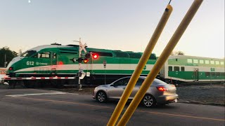 Metrolinx GO Train Traveling Westbound On The Guelph Sub At the Alma ST Crossing [upl. by Froemming934]