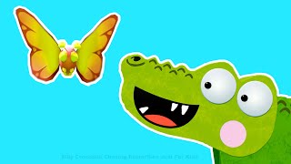 Silly Crocodile Stories For Kids  Butterflies [upl. by Kwang]