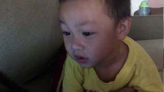 Toddler sings ode to joy with Beaker [upl. by Leelaj]