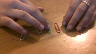 how to make paper clip earrings [upl. by Meer]