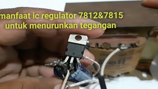 cara pasang ic regulator 7812amp7815 di power supply [upl. by Arie]