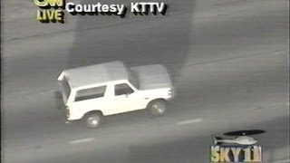 OJ Simpson on the run in 1994 Recorded LIVE Full version [upl. by Atilem]