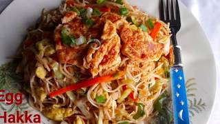 Hakka noodles recipeIndian street food recipesegg noodles making Streetfood noodles [upl. by Jazmin297]