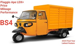 Piaggio Ape Classic LDX 6fit Diesel after 3 month reviewBS42024 Upgrade version [upl. by Assirem]