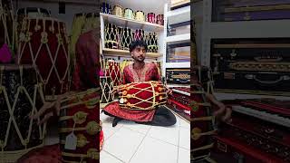 Regal Resonance 36Bolted Red Velvet Wrapped Red Sheesham Dholak  wwwSangeetStorecom [upl. by Anana]