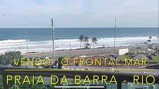 IMÓVEIS  VENDO 1Q NA PRAIA DA BARRA FRONTAL MAR ÔNIBUS CLUBE LIMPEZA SEMANAL GRATIS TENIS 1VG [upl. by Perusse400]