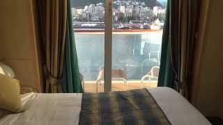 MSC Armonia Balcony Cabin Tour [upl. by Ahsinel749]