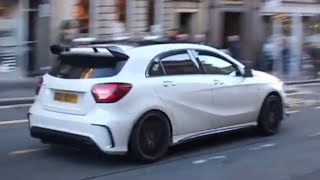 MERCEDES A45 AMG LAUNCH CONTROL AND ACCELERATIONS [upl. by Arther]