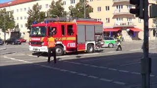 Straßenreinigungseinsatz für HLF direkt vor der Feuerwache 5 in München [upl. by Mcnally]