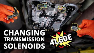 HOW TO Replace All 4L60E Shift Solenoids and Torque Converter Clutch TCC Solenoid Silverado 1500 [upl. by Inafit]