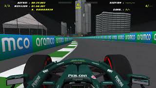 F1 CHALLENGE VB 2021 MOD  ASTON MARTIN AMR21  JEDDAH HOTLAP [upl. by Zubkoff]