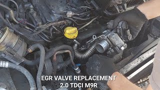 Vivaro Trafic Primastar EGR replacement on 20 TDCI M9R engine [upl. by Concepcion]