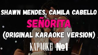 Shawn Mendes Camila Cabello  Señorita ORIGINAL KARAOKE VERSION [upl. by Rame]