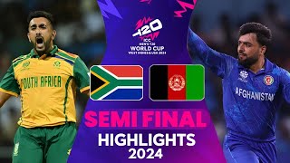 Afghanistan vs South Africa Highlights  ICC T20 World Cup 2024 1st Semi Final Highlights [upl. by Carole]