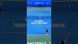 DARIA KASATKINA TERRIFIC FIRST SERVE shorts [upl. by Iong651]