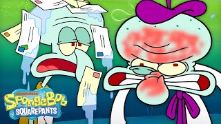 Squidward Being Squidward for 2024 Seconds Straight 🦑  SpongeBob [upl. by Akinet307]