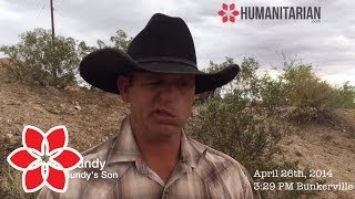 Bundy Ranch Ryan Bundy quotI dont take from the Governmentquot [upl. by Ahsenahs909]