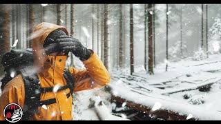 A Winter Storm Approaches  Solo Camping in Deep Snow  ASMR Relaxing Adventure [upl. by Carolan]