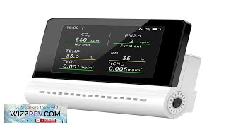 NOYAFA JSM16 5in1 Household Air Quality Monitor PM25CO2HCHOTVOC Detector Temperature Review [upl. by Adnorrehs]