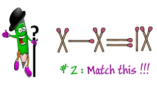 Matchstick Puzzles  If you are a genius solve this  Match This [upl. by Byrdie]