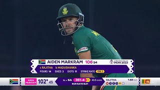 Aiden Markram batting today Aiden Markram century today south africa vs sri lanka full highlights [upl. by Onairotciv]