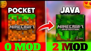 How to convert MCPE into JAVA in MOBILE😱100 working trick  JAVA edition MOBILE main kaise khele🤔 [upl. by Llerraf]