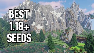 Minecraft 118 Seeds  5 Awesome Mountain Seeds [upl. by Nagem]