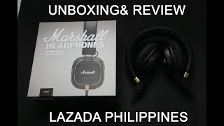 Marshall major II Unboxing and review Lazada Philippines [upl. by Eimmot]