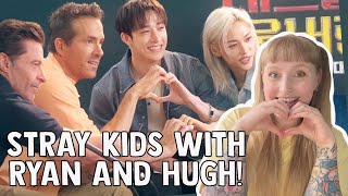 stray kids aussie line interview deadpool amp wolverine reaction [upl. by Terces]