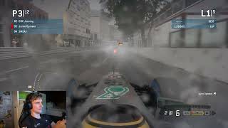 Jarno Opmeer overtakes TWO cars in ONE CORNER at MONACO in the WET [upl. by Drucill]