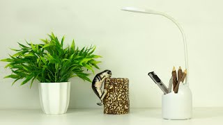 WEIRD WOLF 3 Colour Mode LED StudyTableDesk Lamp with Pen Holder [upl. by Larkin]