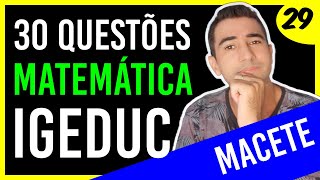 QUATRO questões IGEDUC 2024  Matemática e Raciocínio Lógico [upl. by Yaned]