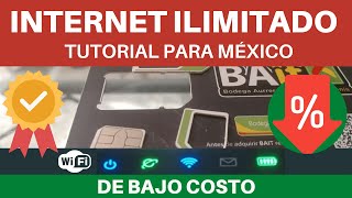 Internet móvil ilimitado en México con chip y mifi [upl. by Allesor]