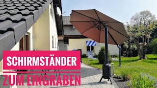 Bodenanker zum Eingraben für Sonnenschirm [upl. by Amieva]