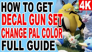 How to Get Decal Gun Set  Paint Pals to Change Pal Color  Palworld [upl. by Nairrod212]