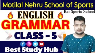 Motilal Nehru School of Sports ll English Class V II Rai Sports School mnss raischool raisports [upl. by Nylasoj]