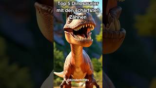 Top 5 Dinosaurier mit den schärfsten Zähnen KinderHitsTV [upl. by Hansel]