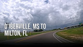 Road Trip  DIberville MS to Milton FL  4K Driving [upl. by Jill]