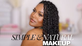 SIMPLE NATURAL MAKEUP TUTORIAL  NO FOUNDATION [upl. by Ecirtnahs]