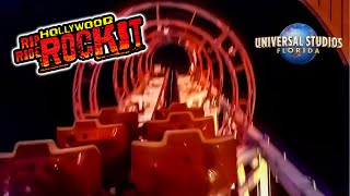 November 2021 Rip Ride Rockit Roller Coaster at Night On Ride HD POV Universal Studios Florida [upl. by Alym949]