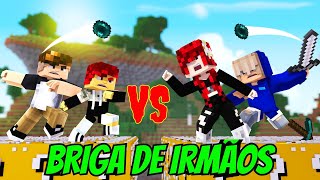 IRMÃOS VS IRMÃOS DO DIÁRIO DE VIDA  CUBÃO LUCKYBLOCK no MINECRAFT [upl. by Manton]