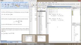 MATLAB  06  Mfiles Script files  Part 2 [upl. by Aisetal244]