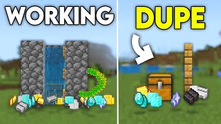 TOP 3 WORKING DUPLICATION GLITCHES IN 121 Minecraft Bedrock [upl. by Einyaj]