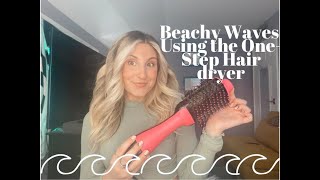 Revlon OneStep Hair Dryer Tutorial for Beachy Waves [upl. by Kristen]