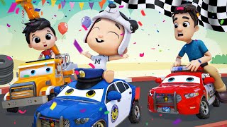 Kids Learn ABC  Kart Racing  Kids Dance  Baby Shark  Crane Truck appMink Kids Song amp Rhymes [upl. by Atirac]