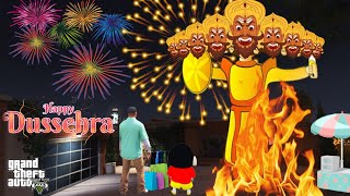 Franklin And Shinchan Celebrate Happy Dussehra With Avengers In GTA V [upl. by Appledorf]