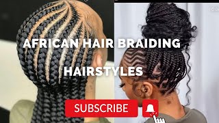 💯 2023 Cute African Hair Braiding Hairstyles For Women [upl. by Ahsitel847]